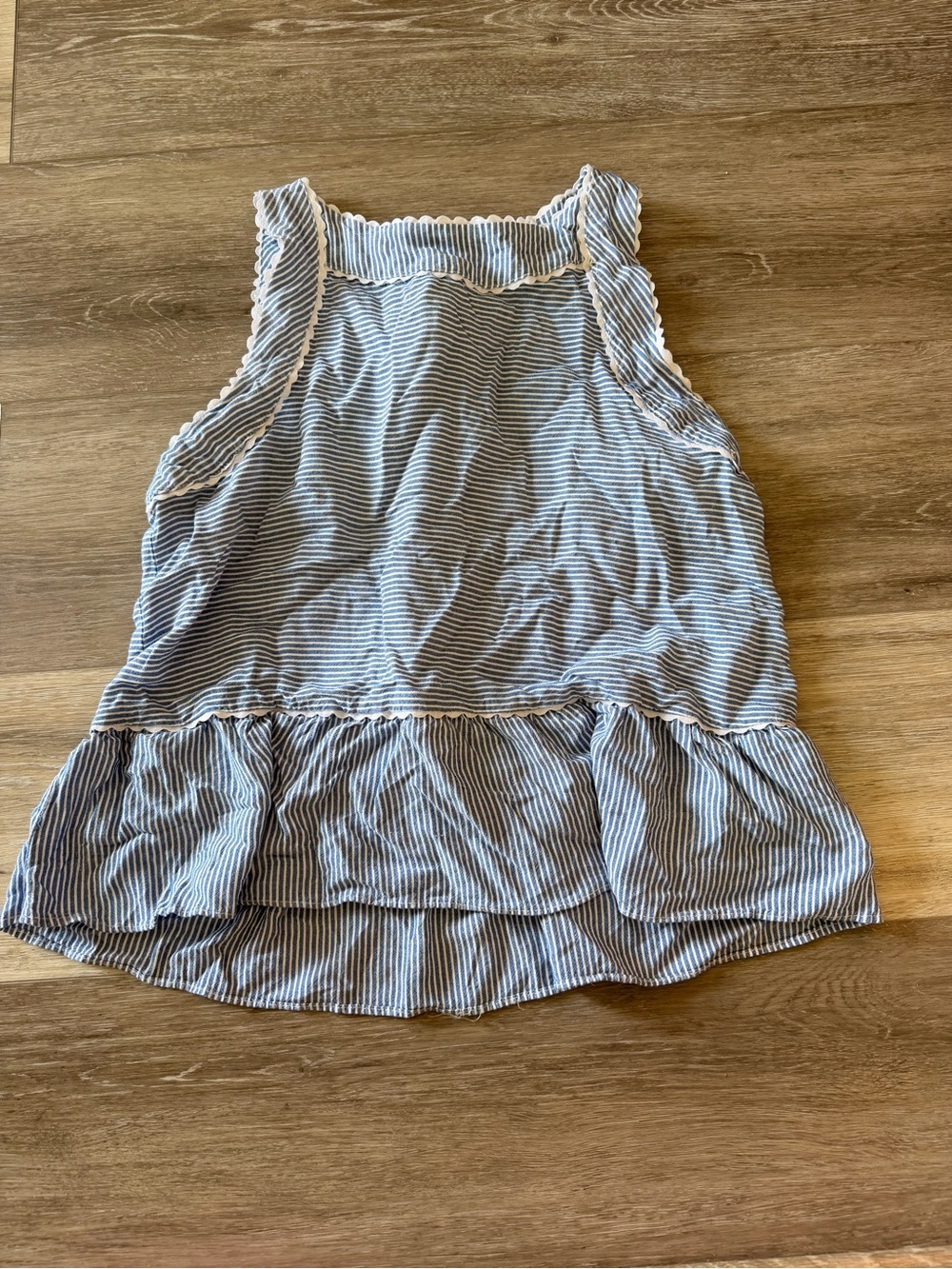 Altar’d State Stripe Peplum Tank Top - Size Small